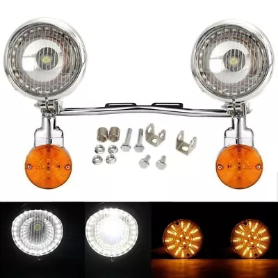 $139.99 • Buy Passing Turn Signal Light Bar For Yamaha V-Star XVS 650 950 1100 Classic Stryker