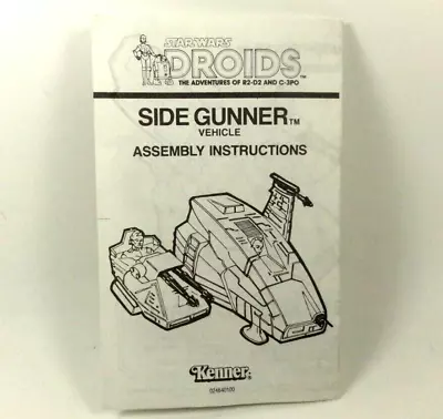 Vintage 1985 Star Wars Droids Side Gunner Instructions Original Part • $44.94