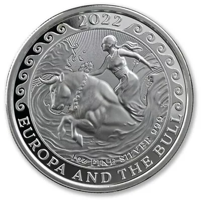 2022 Malta .999 1oz Silver Europa And The Bull Silver Coin BU • $49.49