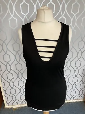 £5 • Buy Women Sleeveless Low Cut Vest Tops Summer Ladies Casual Blouse - Size 8-10 - New