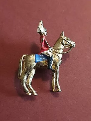 E/Vintage Costume Jewellery Jewellery Brooch Queens Guard Soldier On Horse Back • £7