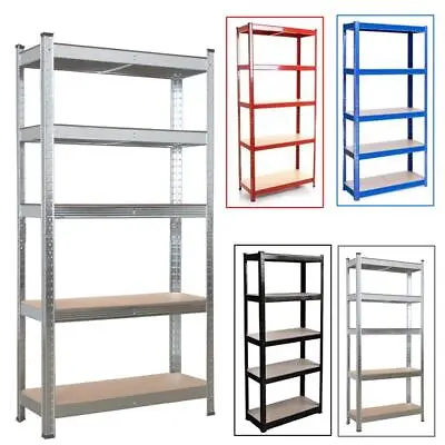 Garage Shelves Shelving 5 Tier Unit Racking Boltless Heavy Duty Storage Shelf • £27.99