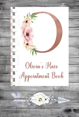 £9.95 • Buy Personalised A4 Appointment Book/Diary - Beauty - Makeup - Hair - Initial - BP32
