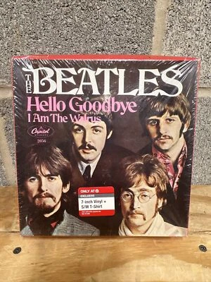 $24.99 • Buy The Beatles Hello Goodbye Box Set Target Exclusive 7” Record + S/M T-Shirt NEW