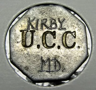 Kirby U.C.C. Canning Co. Trappe Maryland MD Aluminum Token 22mm & 1.05 Grams • $2.99