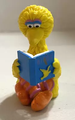 Vintage Big Bird Sitting Reading Book PVC Figure Applause Sesame Street • $12.99