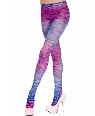 Brand New Rainbow Zebra Print Pantyhose Music Legs 682 • £9.63