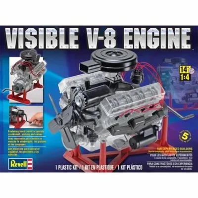 $94.95 • Buy Revell Visible V8 Engine Plastic Model Kit 1/4 Scale Factory 8883