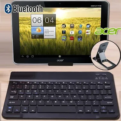 £10.99 • Buy Wireless Bluetooth Keyboard For Acer Iconia Tab Urban Tablet+ Stand Holder In UK