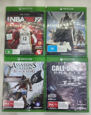 $30 • Buy XBOX One Game Bundle X4 Games, Assassins Creed, COD, Destiny & NBA 2017, 