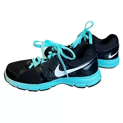 Nike Air Relentless 2 Black Turquoise Running Shoes Women 6.5 Low Top 512083-003 • $30