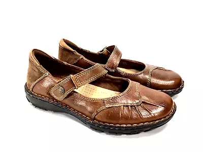 Earth Spirit Women's Size 8M Gelron 2000 Brown Leather Mary Jane Comfort Shoes • $29.79