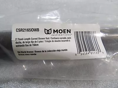 Moen CSR2165OWB Curved Shower Rods Old World Bronze 5' Curved Shower Rod • $12.75