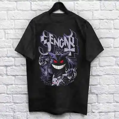 $16.14 • Buy Ghost Gengar Anime Horror Graphic T Shirt Basic Style Unisex #pokemon H2331
