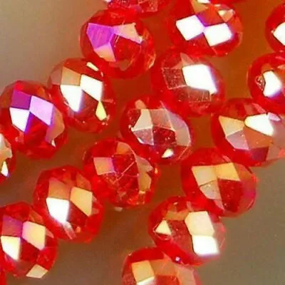 Wholesale 24 Color Crystal Faceted Abacus Loose Beads 3*4mm 4*6mm 6*8mm • £1.19