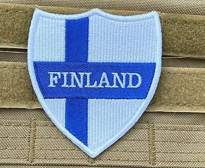 FINLAND Flag Patch Hook Loop Tactical Badge Paintball Airsoft Military Army Bag • $7.90