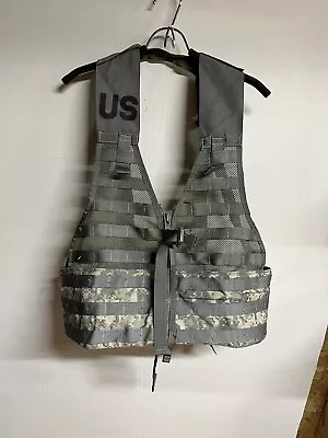 New Usgi Acu Molle Ii Fighting Load Carrier Flc Lbv Tactical Vest Digital Camo  • $15