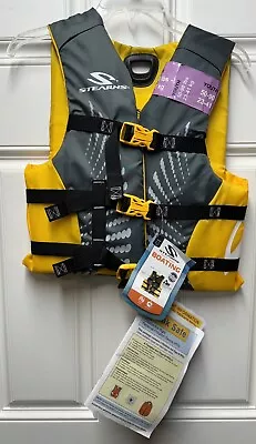 Stearns Gold Life Jacket Wakeboard Vest Ski Kid Children/Youth 50-90 LBS • $28.99