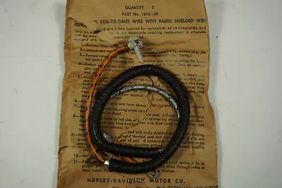 NOS Harley Timer To Coil Wire Knucklehead UL Panhead VL WL 1613-30B 1930-1948 • $29.99