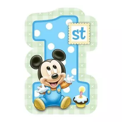 Mickey Mouse 1st Birthday Invitations Save The Date Party Supplies 8 Count • $7.95