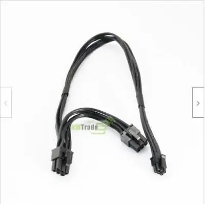 Mini 6 Pin To Dual PCI-E 6Pin Graphics Video Card Power Cable For G5 Mac Pro  • $2