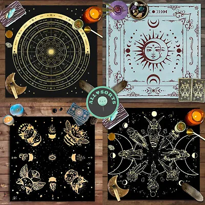 Tarot Table Cloth 49 X 49cm 12 Constellations Astrology Home Decor 3 Designs • £6.99