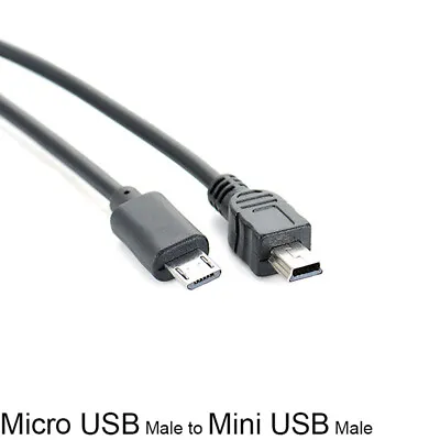 Micro USB Male To Mini USB Male Data Adapter Converter Cable Cord _USC~LO • $1.15