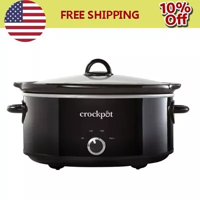 NEW Best Crock-Pot 4-Quart Manual Slow Cooker Capacity Serves 8+ People Black • $26.59