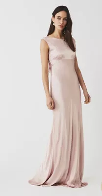 Ghost *salma Olivia Style* Hollywood Long Dress Pink Size S Original Price £225. • £65