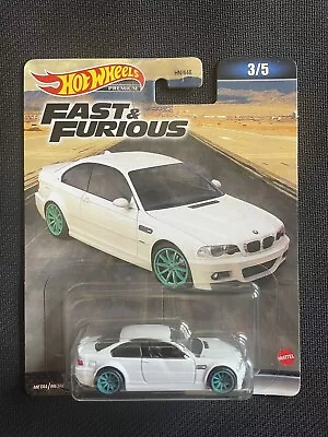 2023 HOT WHEELS Fast & Furious - BMW M3 E46 (White #3/5 - Premium) BVD2 • $12.50