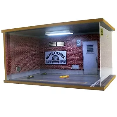 1/18 Scale Model Car Display Case - 1:18 Car Garage Display Case With Clear A... • $66.65