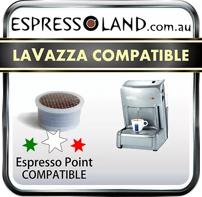 100 Coffee Pods Compatible With All Machines Lavazza Espresso Point -  Capsules  • $59.90