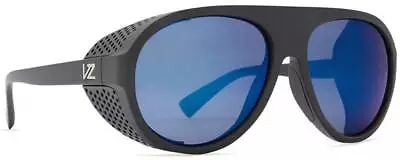 Von Zipper Esker Sunglasses - Black Satin / Wildlife Blue Chrome Polar - New • $190