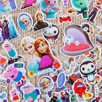 Children Kids Cartoon Characters Stickers Party Bag Fillers Scrapbook Gift Toys • £2.99