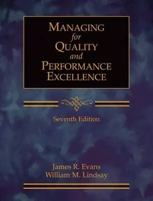 Managing For Quality And Performance Excellence [with CD-ROM] • $5.18