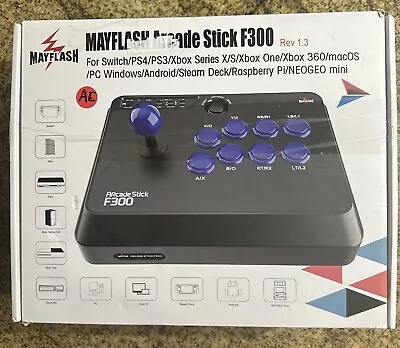 MAYFLASH F300 Rev. 1.3 Arcade Fight Stick - Tested Works • $30