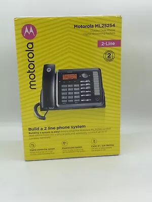 Motorola ML25254 Expandable 2-line Business Phone Caller ID & Answering System  • $15