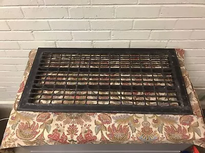 Vtg Metal Floor Grate Heat Register Vent 28 3/4 X 14 1/2 X 1 1/2”  • $74