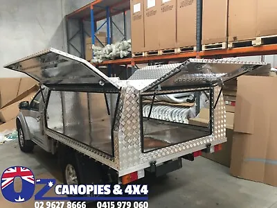 $2949 • Buy HEAVY DUTY Aluminium Canopy Gullwing Ute Truck Trailer Toolbox SINGLE CAB 2400