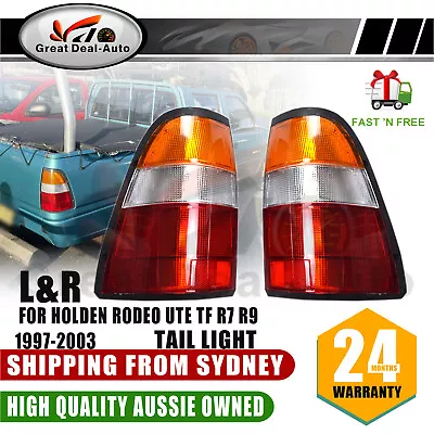 Set / Pair LH+RH Tail Light Rear Lamp Amber For Holden Rodeo Ute TF R7 R9 97~03 • $74.21