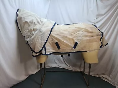 £19.99 • Buy Used 5'3 Masta Fly Horse Rug With Detachable Hood #F321