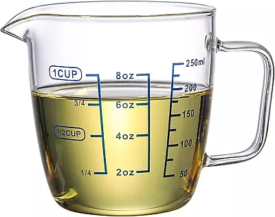 Glass Measuring Cup With Spout Heat Resistant Borosilicate Glass Measuring Cups • $18.65