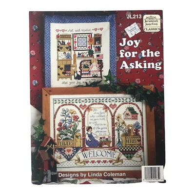 $8.96 • Buy Jeremiah Junction Joy For The Asking Cross Stitch Pattern Leaflet JL213 Coleman