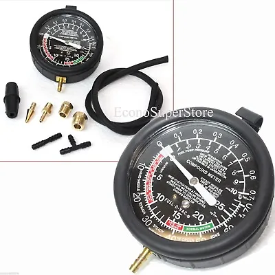 Fuel Pump & Vacuum Gauge Pressure Tester Test Both Mechanical & Electrical Fuel • $19.99