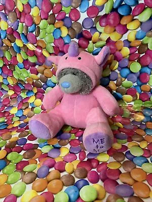 Me To You Tatty Teddy Pink Unicorn Outfit Small 4” Seated Plush Teddy Bear • £4.99