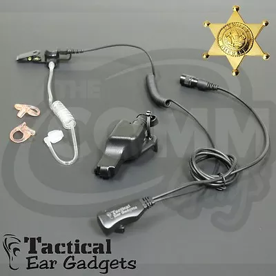 HAWK Police Lapel Microphone Earpiece With Tube Motorola XTS5000 XTS3000 XTS2500 • $86.80