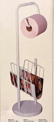 Toilet Paper Holder With Magazine Rack White Polder • $50