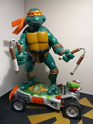 2004 TMNT Teenage Mutant Ninja Turtles Crashin' Thrashin' Mikey 10.5  Figure • $59.99