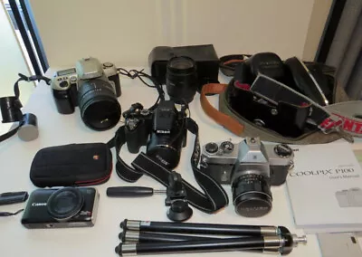 Vintage Camera Lot Nikon + • $43.42