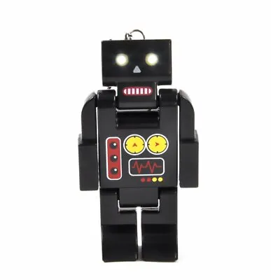 Robot Torch Fun Novelty Gadget Gift Stocking Filler Keyring Robo Light Boy Girl • £8.97